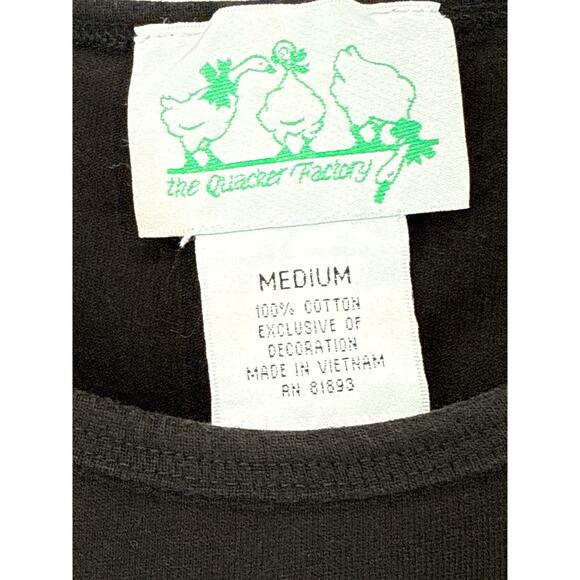 Quacker Factory‎ Womens Star Embellished Top and Skirt Set Size M Black Nautical - Picture 3 of 10